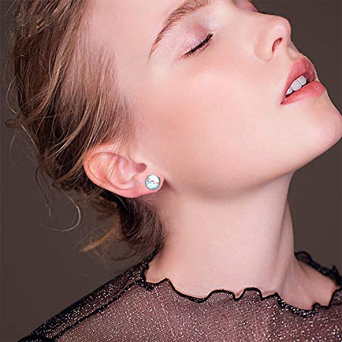 60Pcs Stainless Steel Earring Bezels Stud Earring Cabochon Post Cups With 60Pcs Clear Glass Cabochon And 60Pcs Butterfly Earring Backs #TOP6