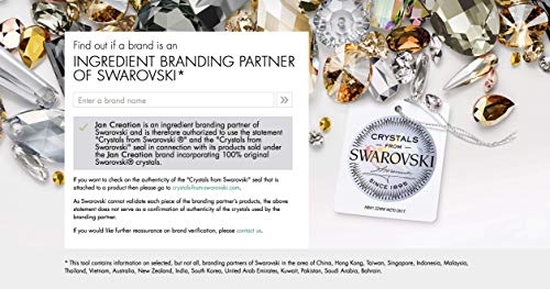 Image of Crystals from Swarovski - 926 Silver Chain with Swarovski Crystal P Letter Charm Plating Silver Letter Beads,Complete A~Z Gift Options fit Pandora European Bracelets 0042