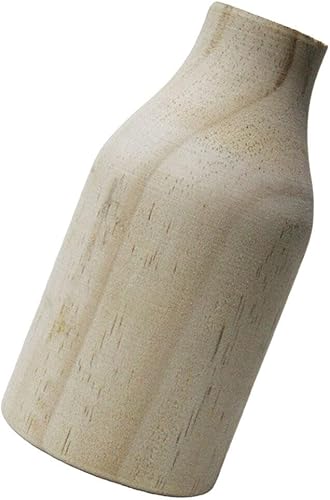 VOSAREA Florero de madera Florero de madera Arreglo de flores Pot Mesa de comedor Jarrón para planta seca