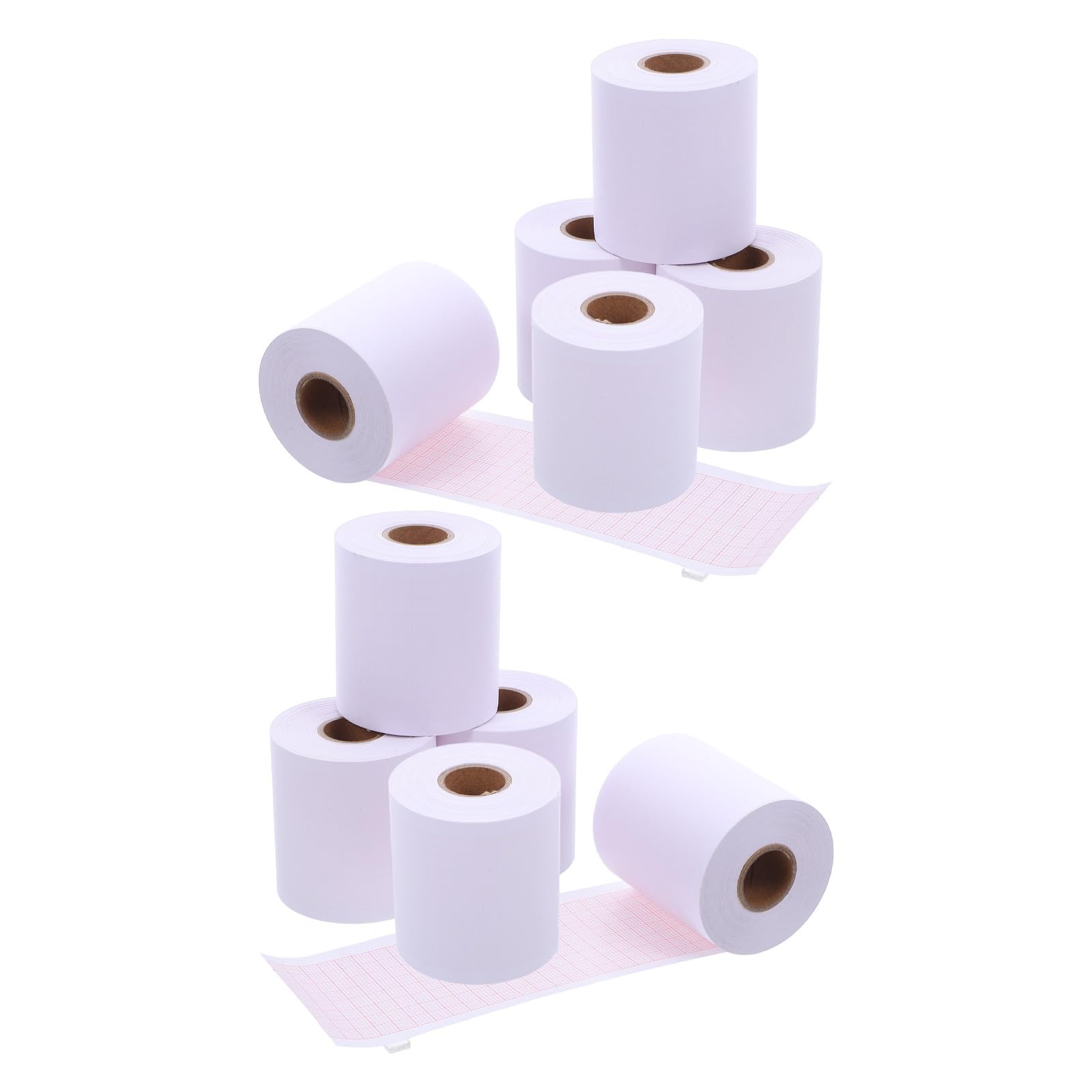 SHINEOFI 10 Rouleaux de Papier Thermique Haute Précision Papier Graphique à Canal Unique 50mm X 20m pour Électrocardiographe Ekg pour Usage Médical en Hôpitaux