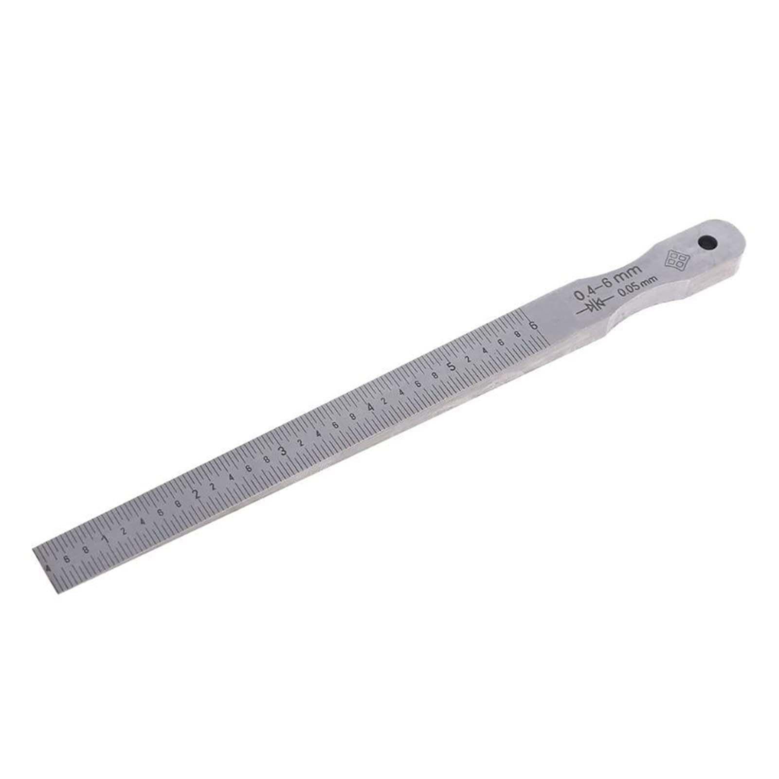 Fühlerlehre, 1-15mm 0.5-10mm 0,4-6mm Keil Fühlermessgerät Riss Flache Layout Insert Keilmesser Schweißkegel Messen Werkzeug Bremssattel(0.4 6mm)