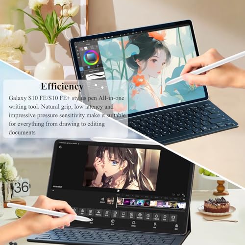 Stylet compatible avec Samsung Galaxy Tab S10 FE S Pen beige de rechange