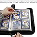 Trading Card Binder Holder Album with Sleeves Compatible with Trading Cards, 320 Pockets TCG Card Collector Storage Zipper Carrying Case Folder for Baseball/Football Cards