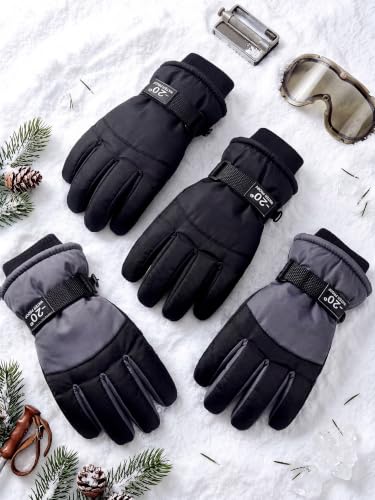Image of SATINIOR 2 Pair Kids Winter Gloves