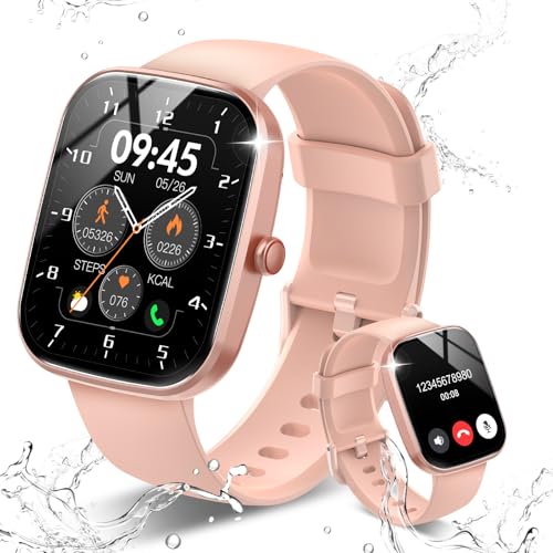 Csasan Smart Watch for Men Women Answer/Make Call, 1.91" HD Touch Smartwatch Sleep/Heart Rate/Steps Monitor, 110+ Sports Fitness Watch, IP68 Waterproof Tracker Watch for Android iOS, Rose Gold