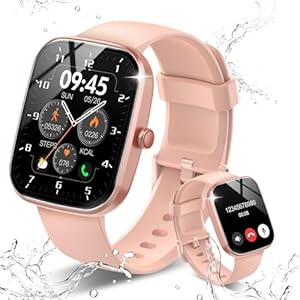 Csasan Smart Watch for Men Women Answer/Make Calls, 1.91″ Touch smartwatch for men, 110+ Sports Modes with Heart Rate Sleep Monitor Step Counter, IP68 Waterproof Fitness Watch, Rose Gold