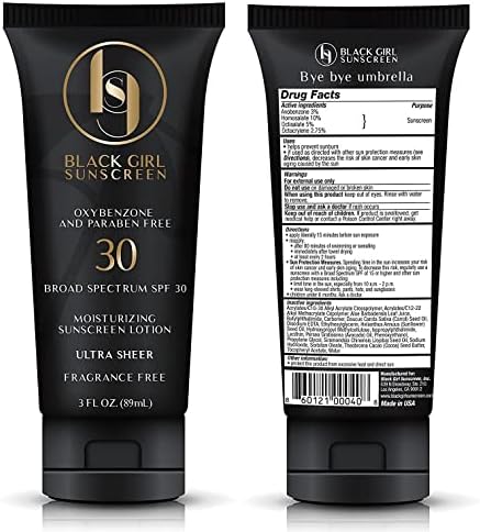 Bissport BlackGirlSunscreen SPF 30 Sunscreen - Made by Women of Color for People of Color - 3 FL OZ