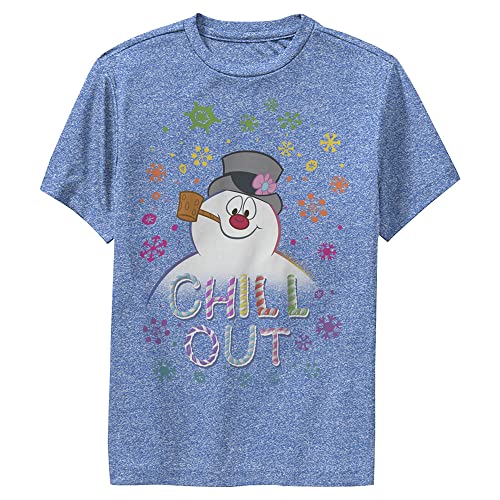 T-shirt Frosty The Snowman pour enfant en coton doux arc-en-ciel