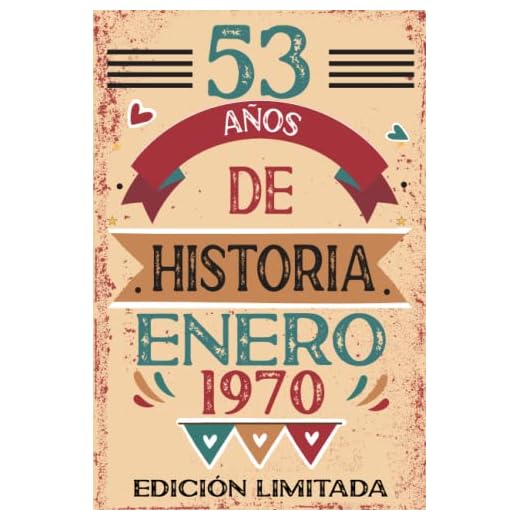 53 Años De Historia Enero 1970: Libro de visitas, cuaderno, 110 páginas de felicitaciones, idea de regalo, regalo Para la esposa, novia, mujer, La madre