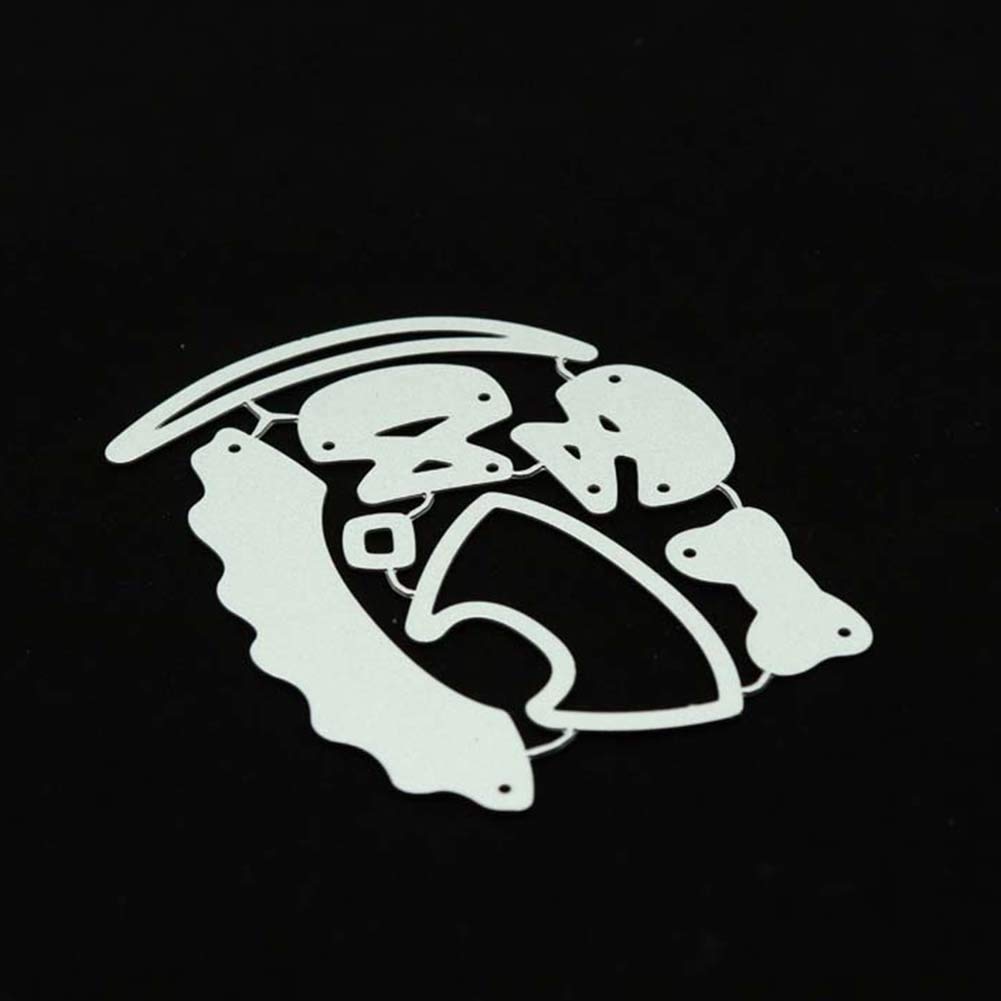 Fustelle a forma di orso in metallo, stencil per goffratura, scrapbooking, per realizzare biglietti, decorazione per porte e pareti