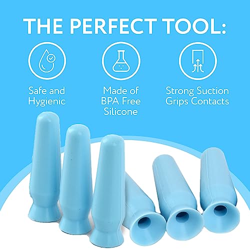 image for IMPRESA Scleral Lens Remover and Inserter Pack of 6, Ventless Contacts