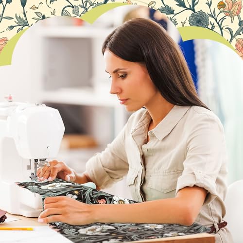 image for Hahafelt 10 Pcs 20''x20'' William Morris Flowers Quilting Fabric Bundl