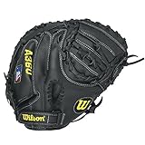 Wilson A360 Catcher's Mitt - Right Hand Throw,Grey/Black/White,31.5-Inch