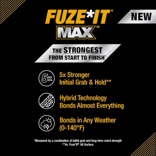 Image of Liquid Nails Fuze It Max 9 oz. Interior /Exterior All Surface Construction Adhesive