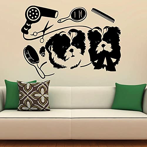 Gadgets WRAP Pet Dog Grooming Wall Decal Vinyl Wall Decal Decoration Sticker (B09FSQBZ93) Amazon Price History, Amazon Price Tracker