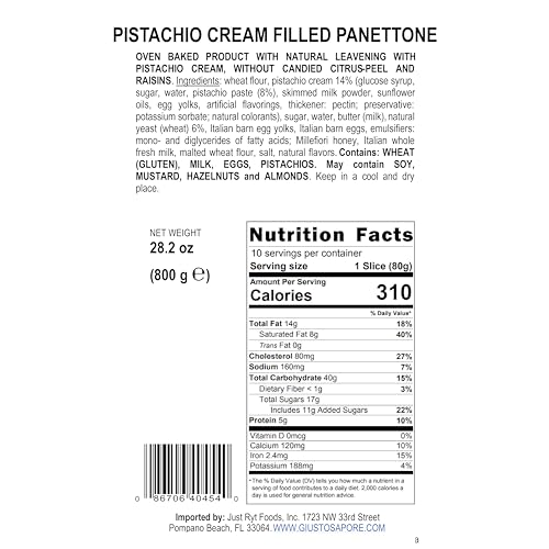 Giusto Sapore 40452 Authentic Italian Panettone Filled thumb #3