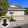 3 Inch Pier Mount Base, Heavy Duty Post Light Part 3" Pier
