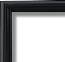 US Art 13x19 Satin Black .75 Inch Wide Moulding Real Solid Wood Wall Decor Picture Poster Frame - coolthings.us
