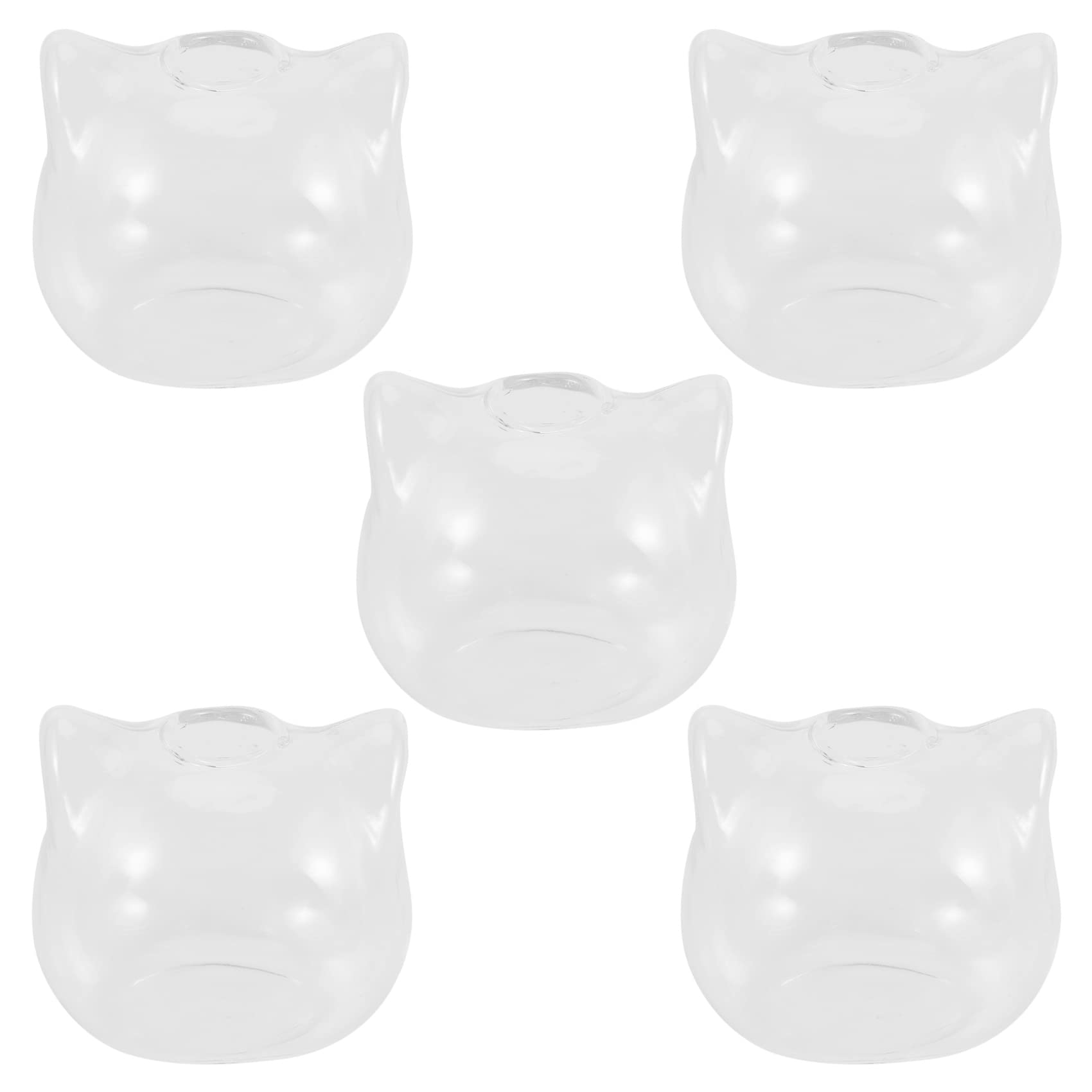 Hndhbfgrt 5X Cat Shaped Glass Vase Hydroponic Plant Flower Vase Terrarium Container Pot Decor Art Gift