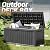 WTFGO Outdoor Storage Box, 150 Gallon Resin Deck Boxes Outdoor Waterproof For Patio Furniture, Garden Tools, Pool Supplies, Lockable And UV Resistant (Striped Black)