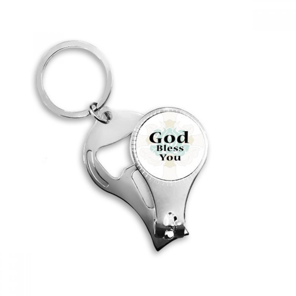 Meilleur cadeau de charm porte-clés avec message de bénédiction gravé