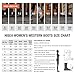 HISEA Rollda Cowboy Boots for Women Western Cowgirl Boots with Chunky Heel Ladies Snip Toe Mid-Calf Boots White Size 7