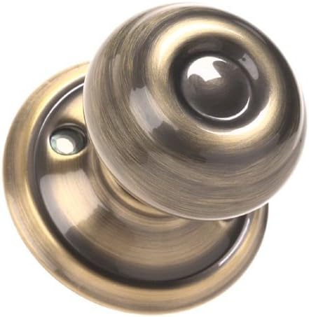 Schlage Georgian Antique Brass Steel Dummy Knob 2 Grade Right or Left Handed