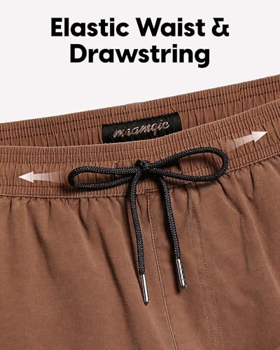 maamgic Men's Swim Trunks with Compression Liner 5.5 inch Beach Shorts Quick Dry Bathing Suits with Zipper Pocket4