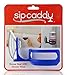 SipCaddy Bath & Shower Portable Cupholder Caddy for Beer & Wine Suction Cup Drink Holder, Blue