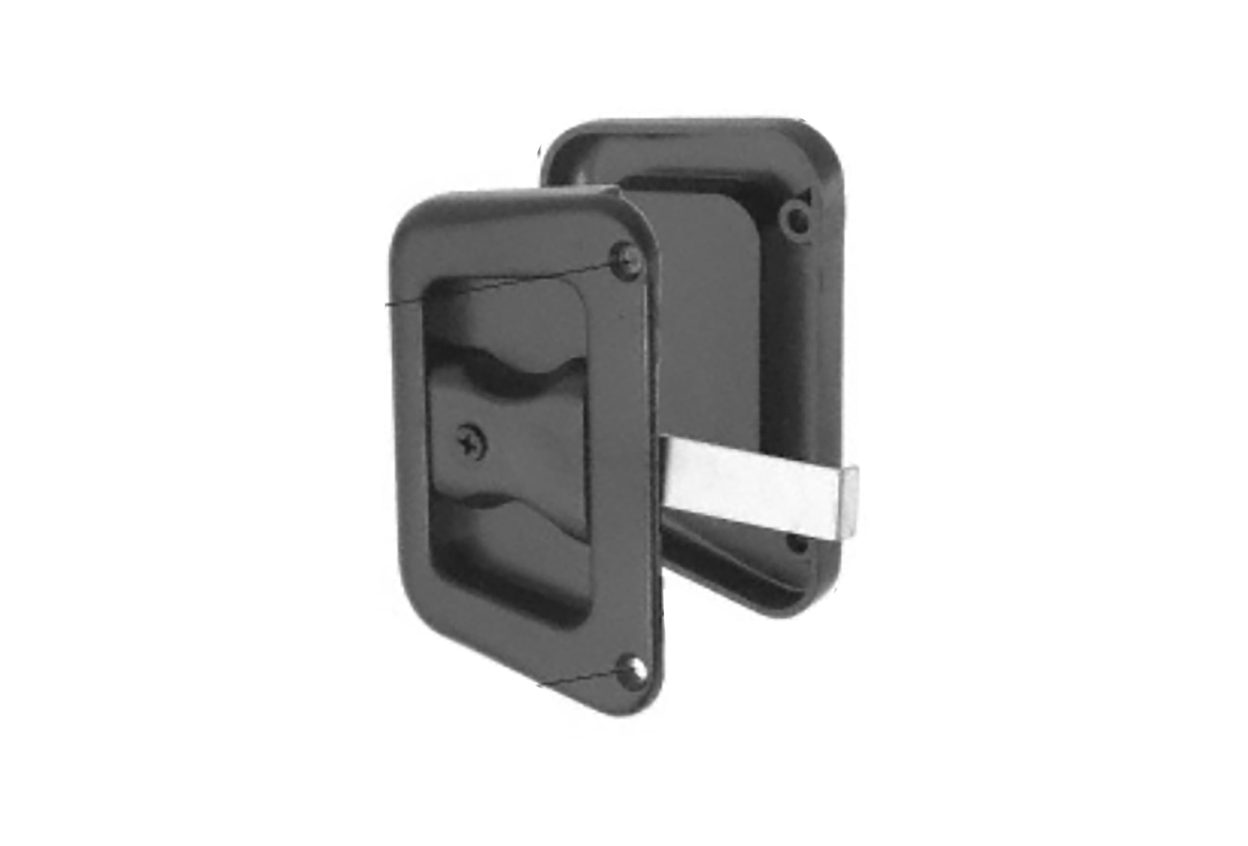 Loquet d'écran CRL coulissant robuste avec trous entraxe 7,6 cm