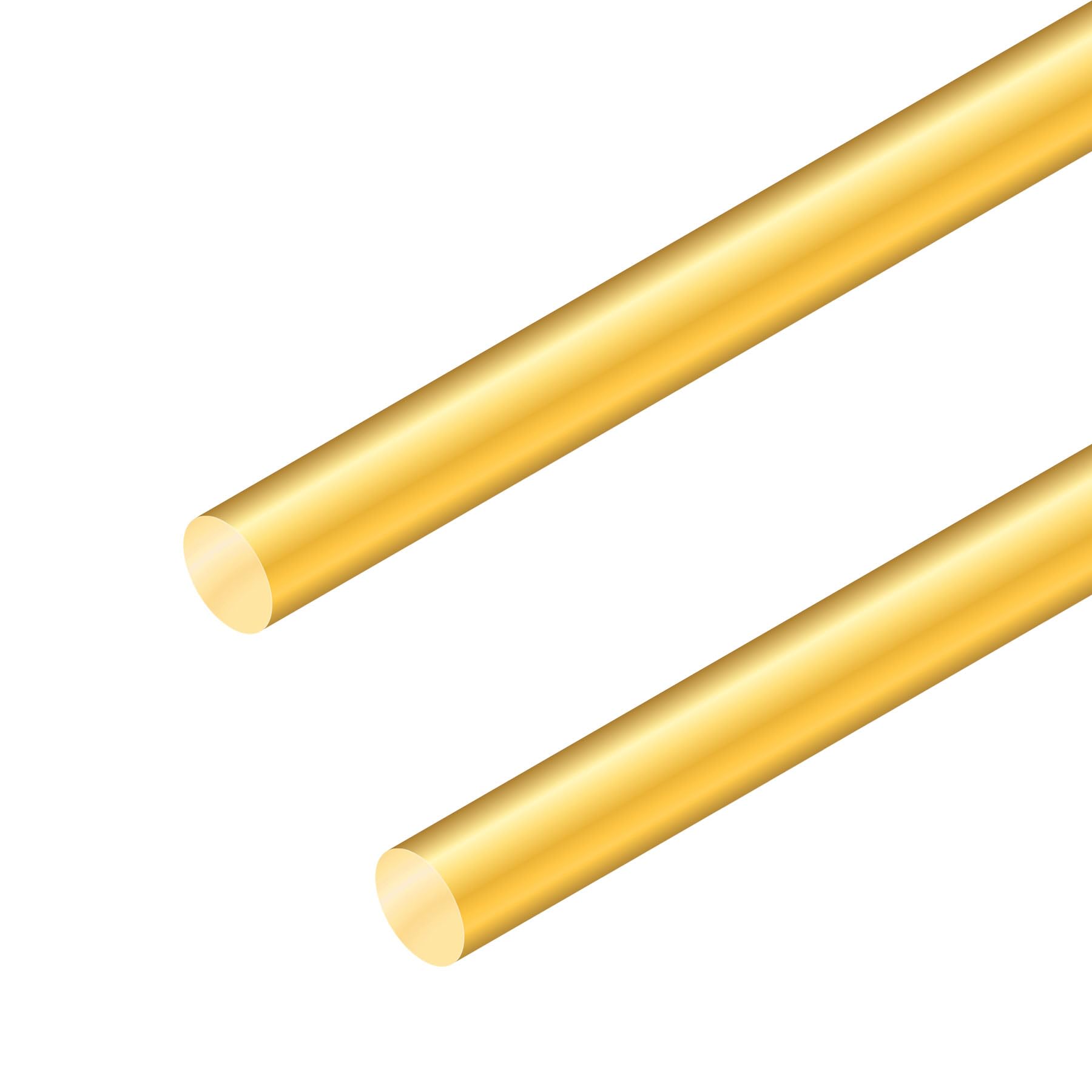 iMeistek Barre in Ottone Massiccio 10 mm 200 mm per Tornio Modelli RC Fai da Te
