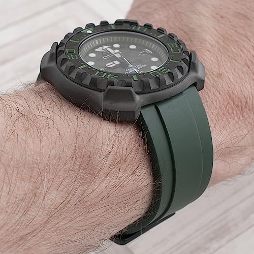 Image of StrapHabit Quick Release Rubber Watch Strap Band FKM 20mm 22mm 24mm