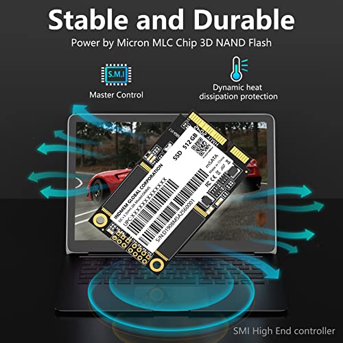 Indmem Dmms Msata Ssd 512Gb Internal Mini Sata Iii Ssd 500Gb Micro-Sata Tlc 3D Nand Flash 512G #TOP2