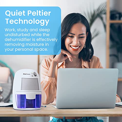 Pro Breeze Dehumidifier 500ml Compact and Portable Mini Air Dehumidifier for Damp, Mould, Moisture in Home, Kitchen, Bedroom, Caravan, Office, Garage, Bathroom, Basement - Image 7