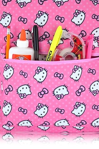 Sanrio Hello Kitty Backpack for Kids | Hello Kitty Bookbag for Girls, Boys, Unisex | Toddler Travel Bag, Cute Lightweight Bag for School | Ages 3+ 5