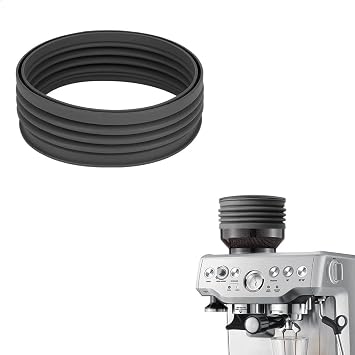 watchget Silicone Bellow Hopper Compatible with Breville Barista Machine Single Dose Coffee Grinder Cleaning Accessories Reduce Coffee Grinds Retention, Gray