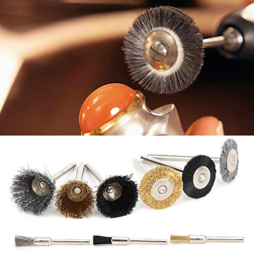 Image of 18pcs Aluminum Wire Wheel Cup Brush Polishing Set for Electric GrinderTool