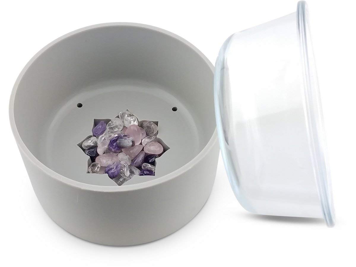 Sparkle Pet Bowl - Medium Size With Big Rhinestone Decor For Cats Or Small Dogs - Bling Dining Dish For Food And Water