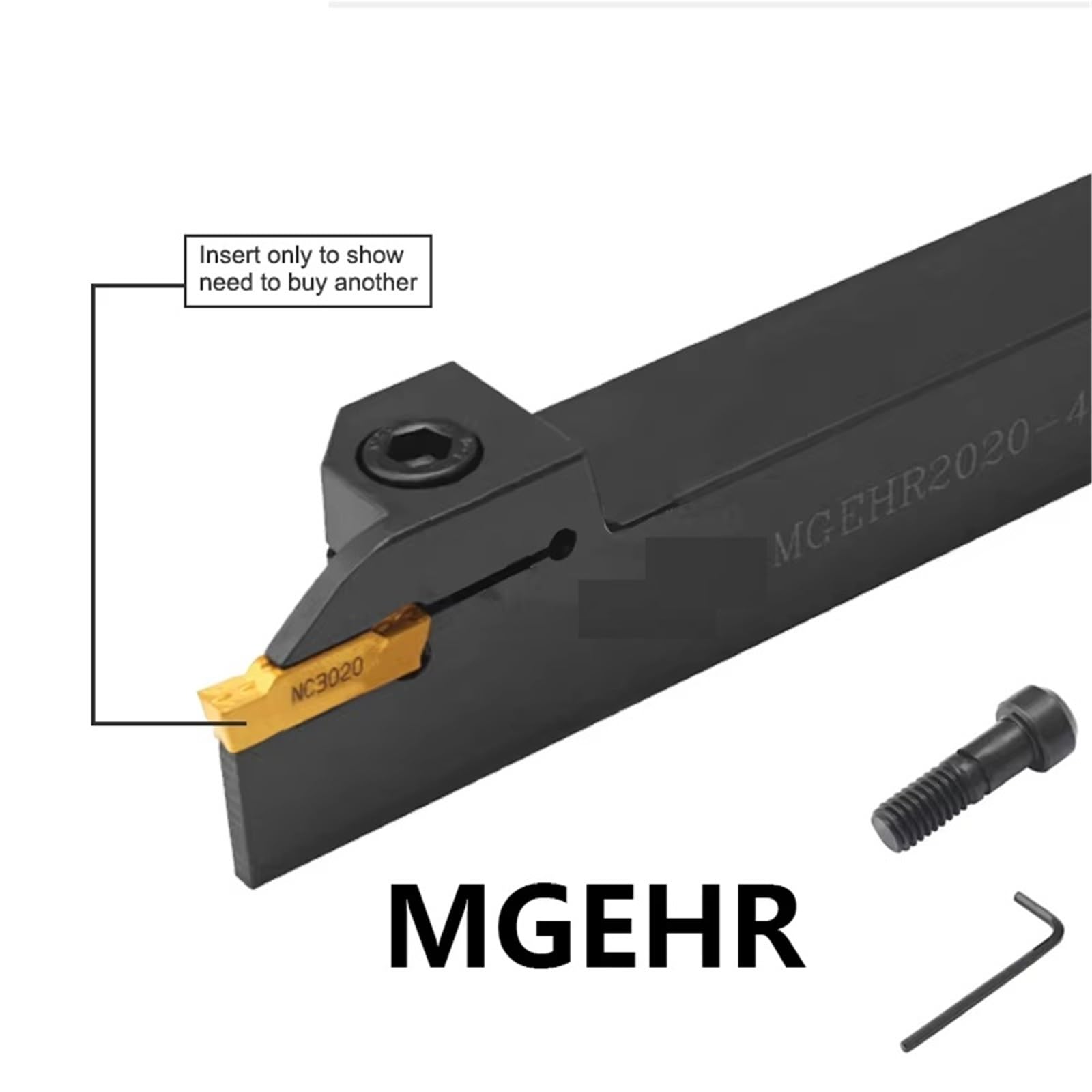 Herramienta De Torneado Ranurado 10mm 12mm Portaherramientas Torno Máquina Cortadora Lool(MGEHR2020-1.5)
