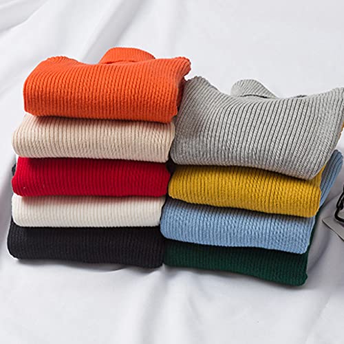 EISHOW Unisex Baby Boys Girls Warm Knit Sweater Pullover Long Sleeve Soft Turtleneck High Neck Solid Children Autumn Sweater3