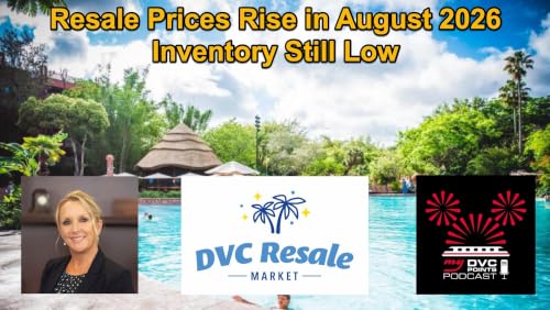 DVC Resale Prices Rise While Inventory Remains Low in August 2028