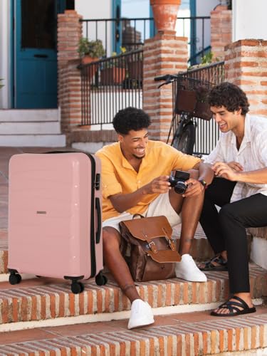 Image of Teakwood Dune Trolley Bag for Travel - Durable for Weekend Business Trip & Airline Cabin Fit - Smooth Wheels & Telescopic Handle Luggage Suitcase