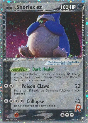 Rocket's Snorlax EX - Team Rocket Returns - 104 [Toy] : Amazon.co