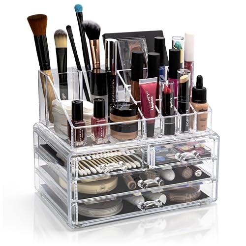 Brookstone Makeup Organizer Case – Countertop Storage...