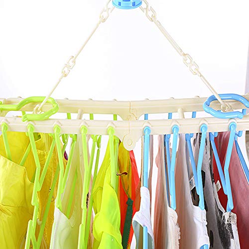 Te Fiti 赤ちゃん10連ハンガー キッズ ベビーハンガー ハンガーラック 洗濯ハンガー 折り畳み 取り外し10連ハンガー グリーン ブルー Baby Maternity Baby Furniture ベビーハンガー Whenbuy Jchere Com