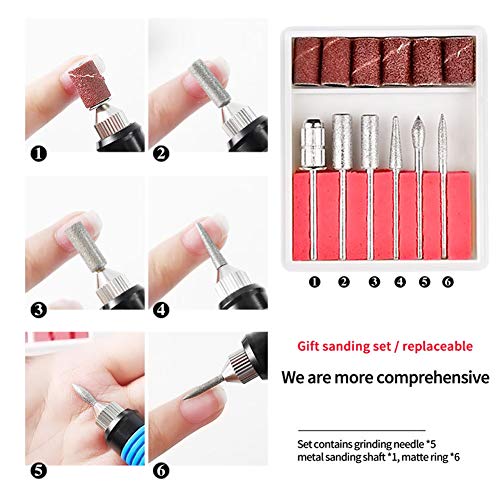 Kit profesional portátil para cuidado de uñas eléctrico miniatura 3
