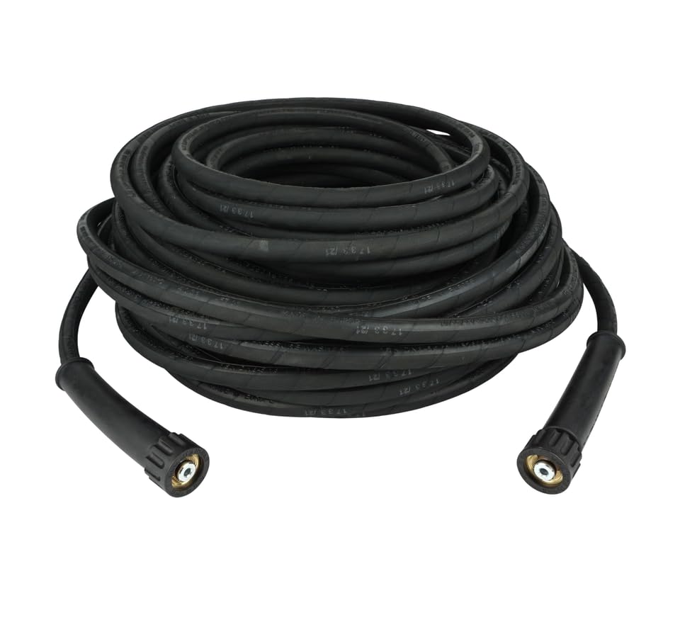Profi Hochdruckschlauch | für Kärcher Kränzle Hochdruckreiniger | bis 250 bar | 35m Länge 8DN/7,9mm | flexibel und witterungsbeständig | M22x1,5 IG x M22x1,5 IG | Schlauch