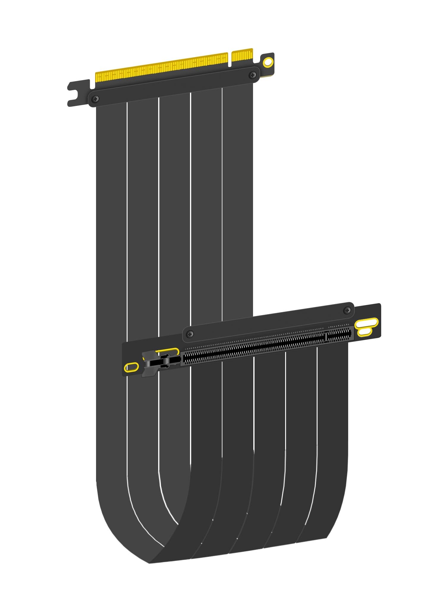 GLOTRENDS 400mm PCIe 4.0 X16 Riser Cable for PCIe 4.0/3.0 GPUs, Such as GeForce RTX 40/30 Series and AMD Radeon RX7000/RX6000 Series, etc