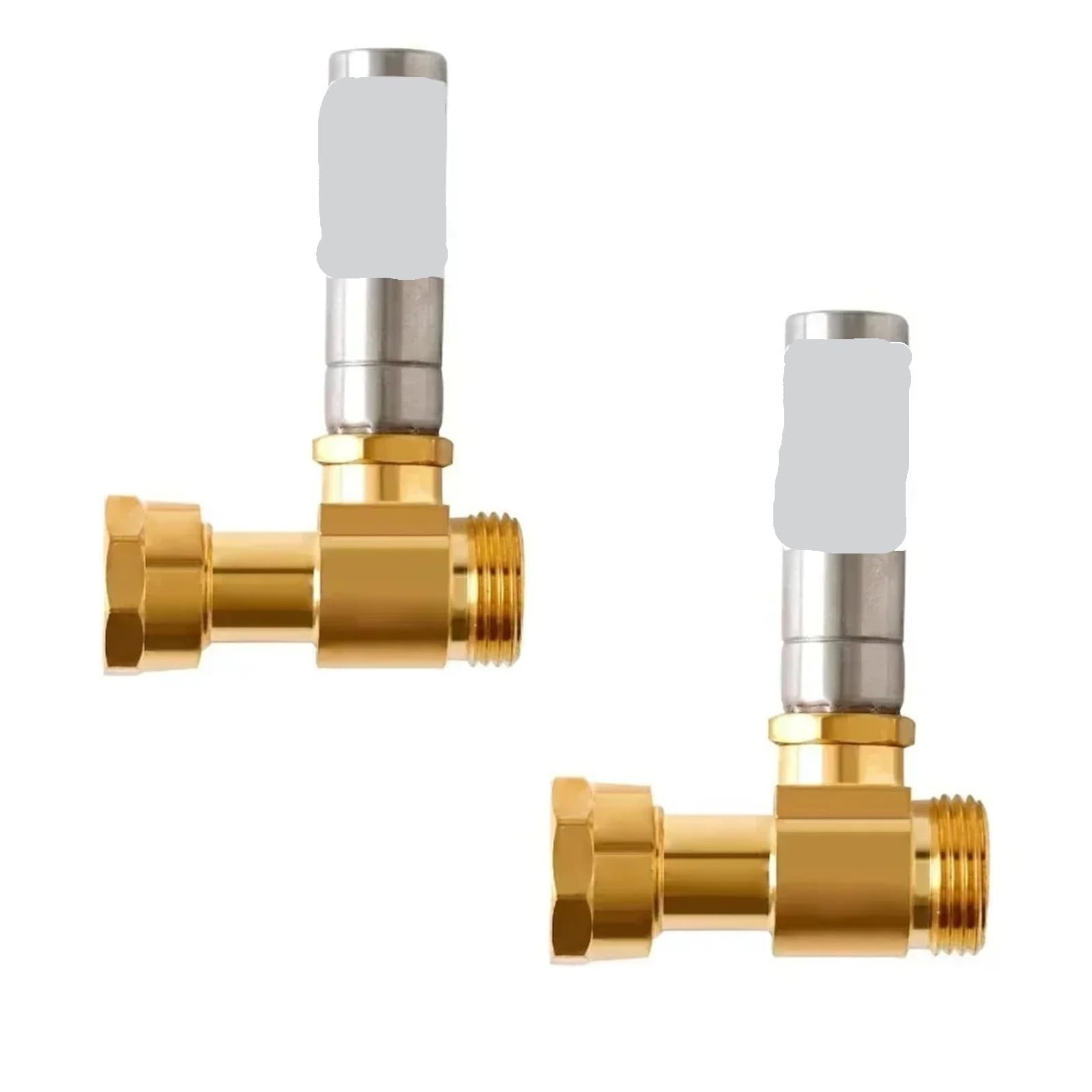 Genterun 2Pcs Tee Water Hammer Arrestor, Compatible For Universal, 3/4" Nh Thread, Washing Machine Accessories(2Pcs)