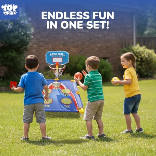 Image of TOY Life Bean Bags Toss Carnival Games, Cornhole, Outdoor Toys for Kids Ages 4-8, Backyard Game Sports & Outdoor Play, Outside Toys for Ages 5-7, Family Lawn Yard Games Birthday Party, Gift for Boys